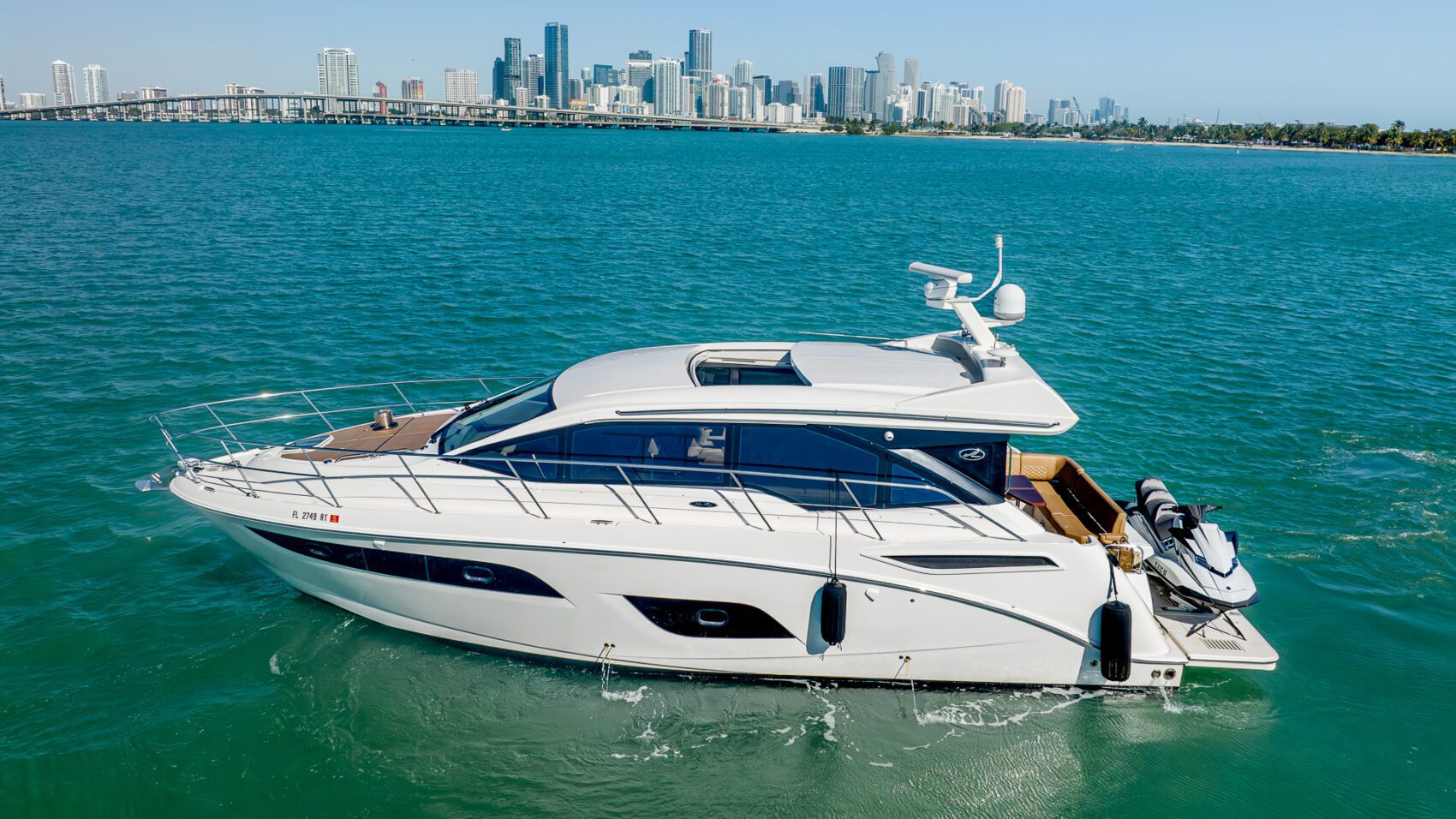 46′ Sea Ray + Water Toys + Jetski 1Hr, private yacht charter in Miami